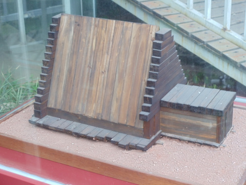 Model of the ancient burial vault.